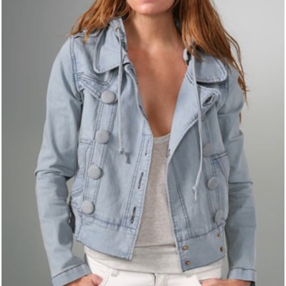 Mike & Chris Gillespie Denim Jacket in Steel Blue